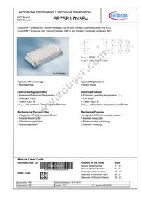 FP75R17N3E4BPSA1 Datasheet Cover