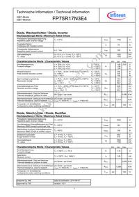 FP75R17N3E4BPSA1 Datasheet Page 3