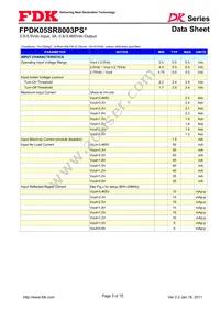 FPDK05SR8003PSS Datasheet Page 3