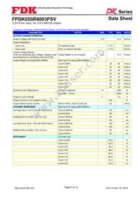 FPDK05SR8003PSV Datasheet Page 4
