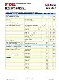 FPDK05SR8004PSV Datasheet Page 4