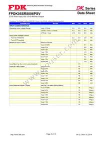 FPDK05SR8006PSV Datasheet Page 3