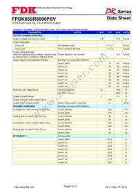 FPDK05SR8006PSV Datasheet Page 4