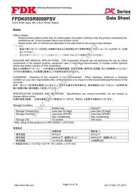 FPDK05SR8008PSV Datasheet Page 14