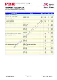 FPDK05SR8008PSVK Datasheet Page 3