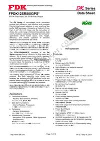 FPDK12SR8003PSV Datasheet Cover