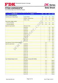 FPDK12SR8003PSV Datasheet Page 3
