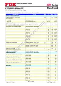 FPDK12SR8004PSV Datasheet Page 4