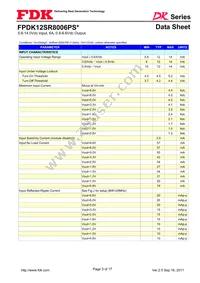 FPDK12SR8006PSV Datasheet Page 3