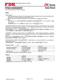 FPDK12SR8006PSV Datasheet Page 17