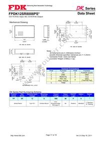 FPDK12SR8008PSV Datasheet Page 17