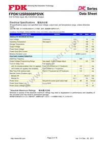 FPDK12SR8008PSVK Datasheet Page 2