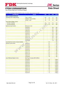 FPDK12SR8008PSVK Datasheet Page 3