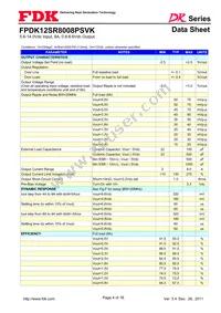 FPDK12SR8008PSVK Datasheet Page 4