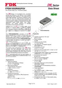 FPDK18S5R003PSV Datasheet Cover