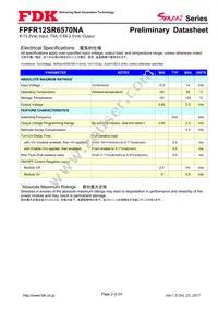 FPFR12SR6570NA Datasheet Page 2