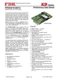 FPKD48T01208PA Datasheet Cover