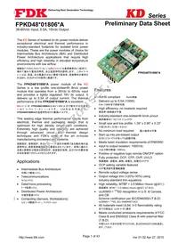 FPKD48T01806PA Datasheet Cover