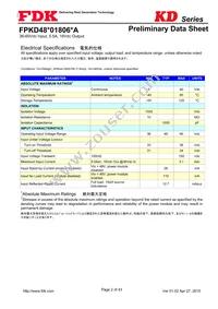 FPKD48T01806PA Datasheet Page 2