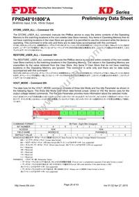 FPKD48T01806PA Datasheet Page 20