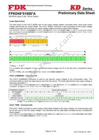 FPKD48T01806PA Datasheet Page 21