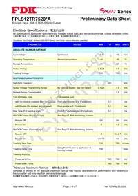 FPLS12TR7520PA Datasheet Page 2