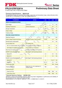 FPLS12TR7530PA Datasheet Page 2