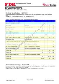 FPMR05SR7503PA Datasheet Page 2