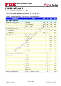 FPMR05SR7503PA Datasheet Page 3