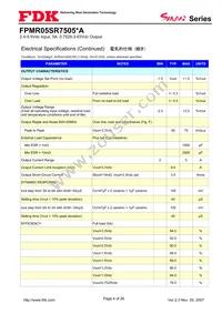 FPMR05SR7505PA Datasheet Page 4