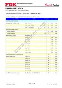 FPMR05SR7506PA Datasheet Page 3