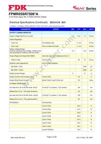 FPMR05SR7506PA Datasheet Page 4