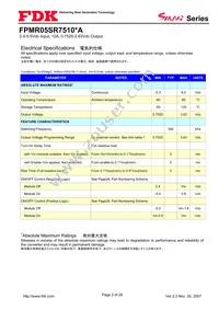 FPMR05SR7510PA Datasheet Page 2