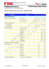 FPMR05TR7510PA Datasheet Page 3