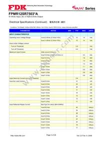 FPMR12SR7503PA Datasheet Page 3