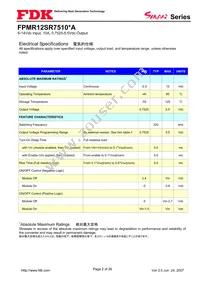 FPMR12SR7510PA Datasheet Page 2