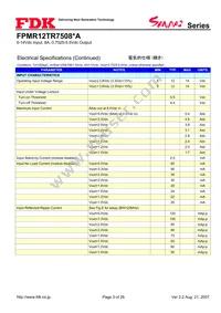 FPMR12TR7508PA Datasheet Page 3