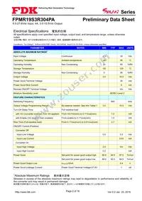 FPMR19S3R304PA Datasheet Page 2