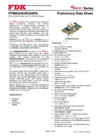 FPMR24S3R304PA Datasheet Cover