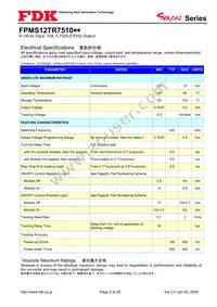 FPMS12TR7510PA Datasheet Page 2