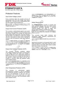 FPQR48T01225PA Datasheet Page 7