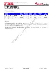 FPQR48T01225PA Datasheet Page 16