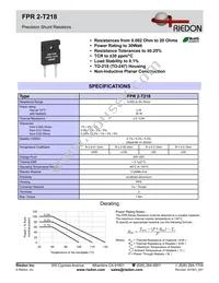 FPR2A-0R075F1 Datasheet Cover