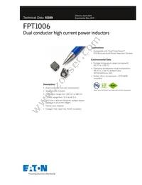 FPT1006-340-R Datasheet Cover