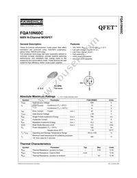 FQA10N60C Datasheet Cover