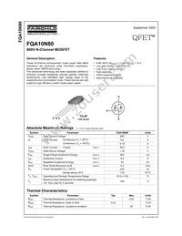 FQA10N80 Datasheet Cover