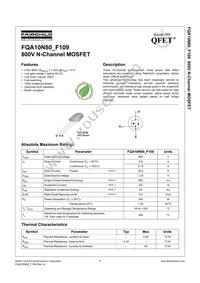 FQA10N80_F109 Datasheet Cover