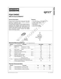 FQA13N50C Datasheet Cover