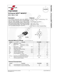 FQA160N08 Datasheet Page 2