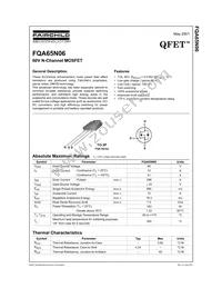 FQA65N06 Datasheet Cover